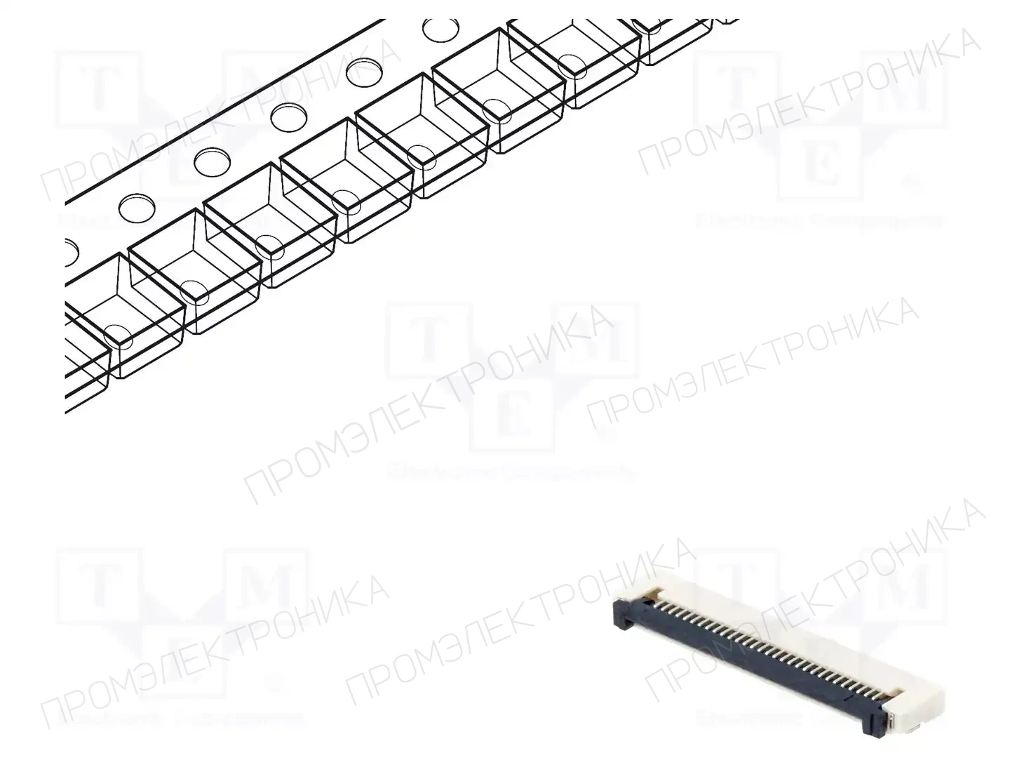 CONNFLY DS1020-12-30VBT1A-R — Разъeмы FFC/FPC растр 0,5мм