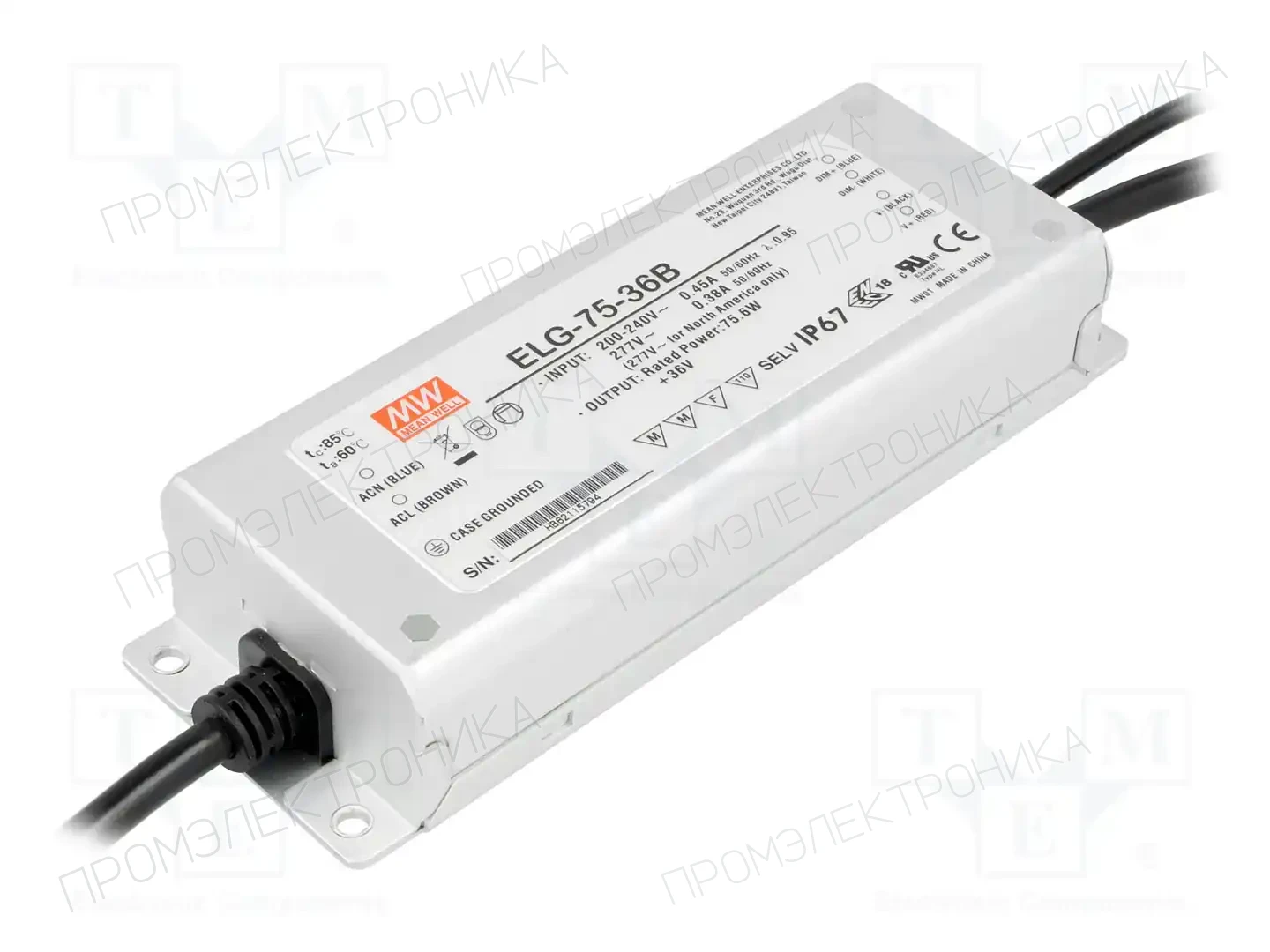 MEAN WELL ELG-75-36B — Блоки питания для LED