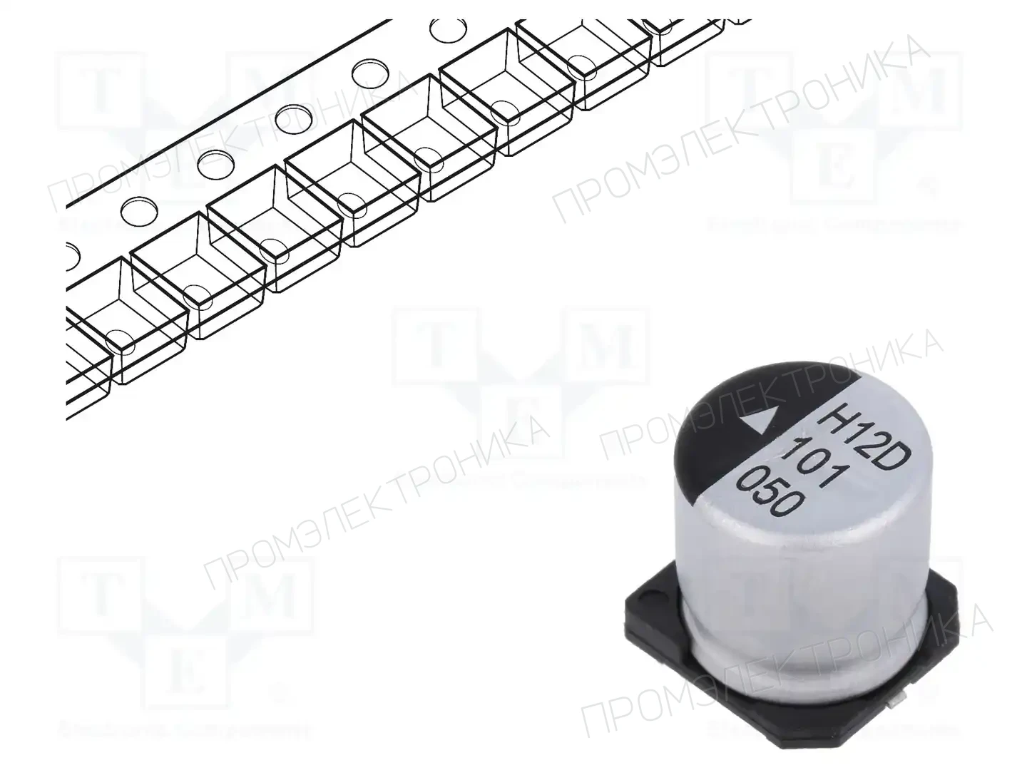 KYOCERA AVX AEH1010101M050R — Конденсаторы электролитические SMD