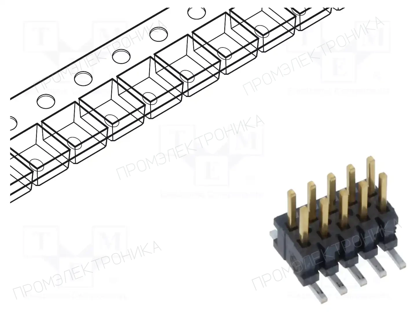 SAMTEC FTSH-105-01-L-DV-P-TR — Разъeмы пластина - пластина