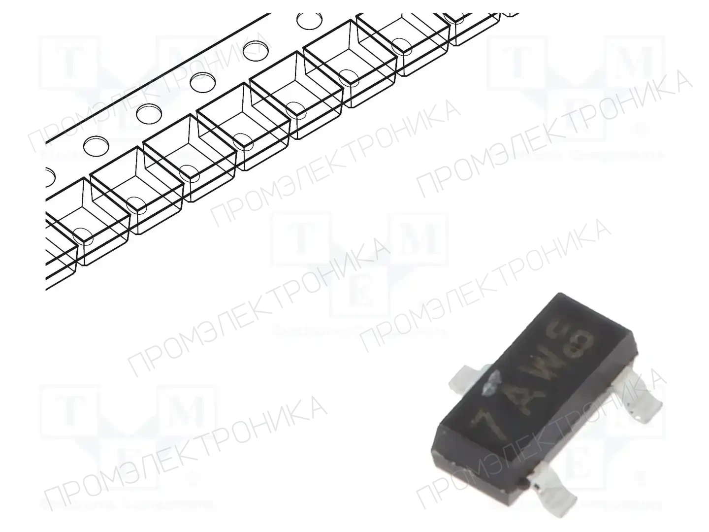 NEXPERIA MMBT3904,215 — Транзисторы NPN SMD