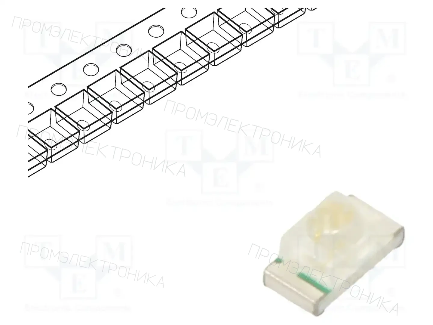 LUCKYLIGHT SR190BC-B4-1BJ — Светодиоды SMD цветные