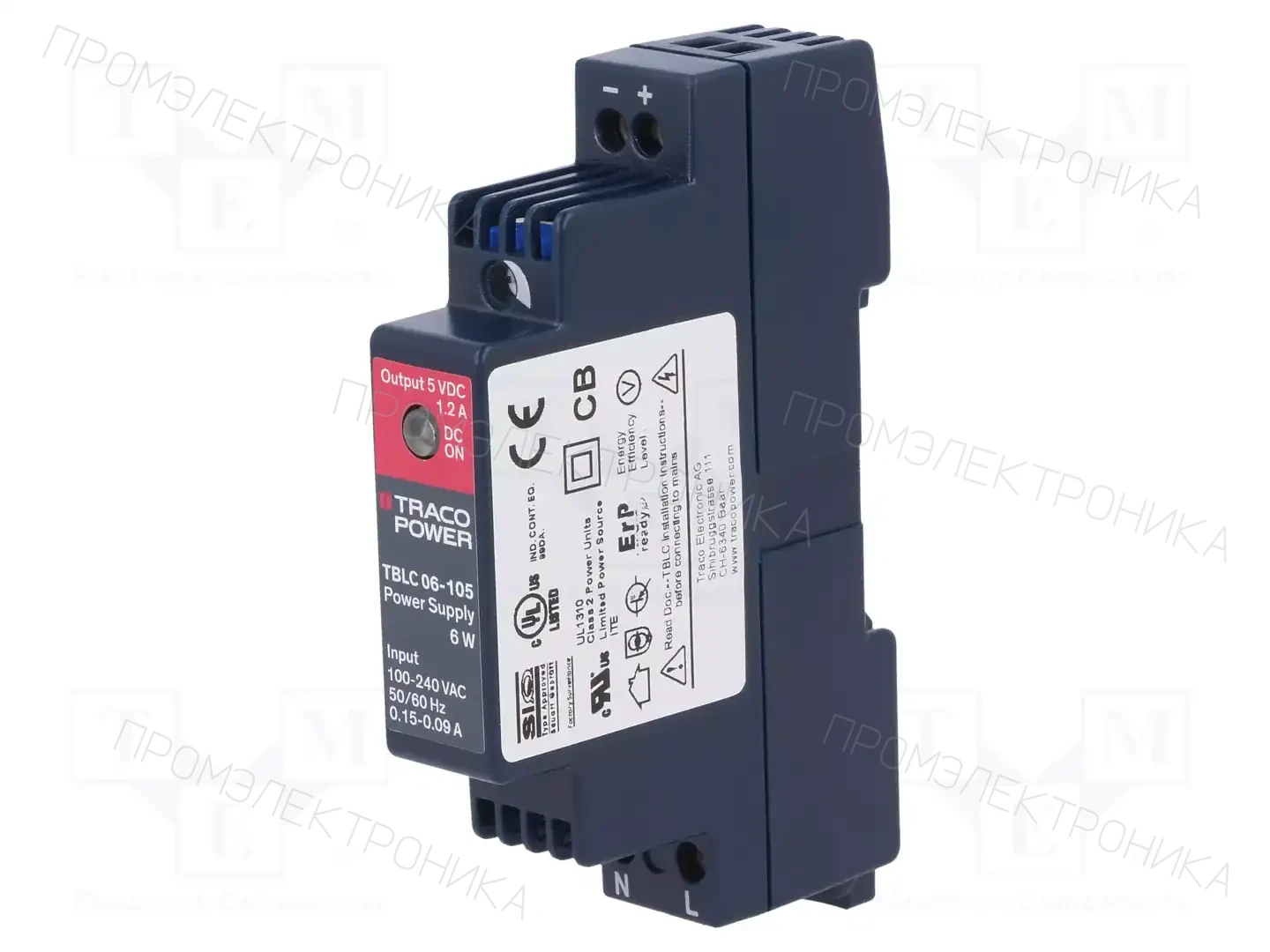 TRACO POWER TBLC 06-105 — Блоки питания на DIN-рейку