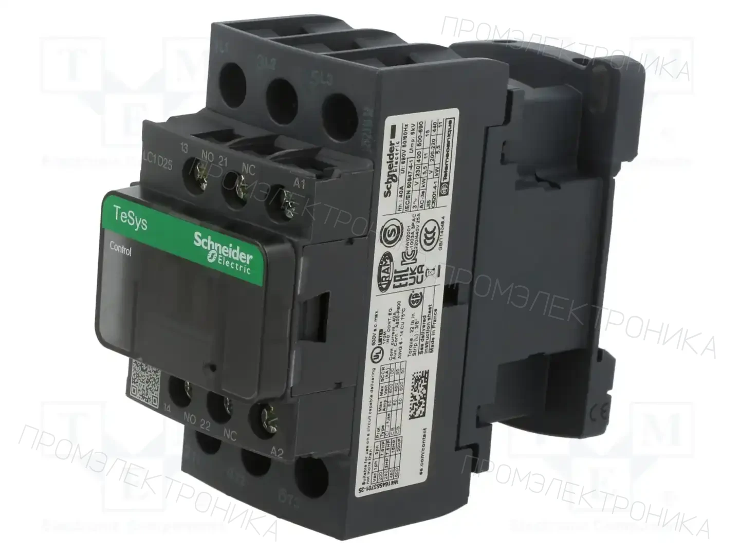SCHNEIDER ELECTRIC LC1D25FE7 — Контакторы - главные модули