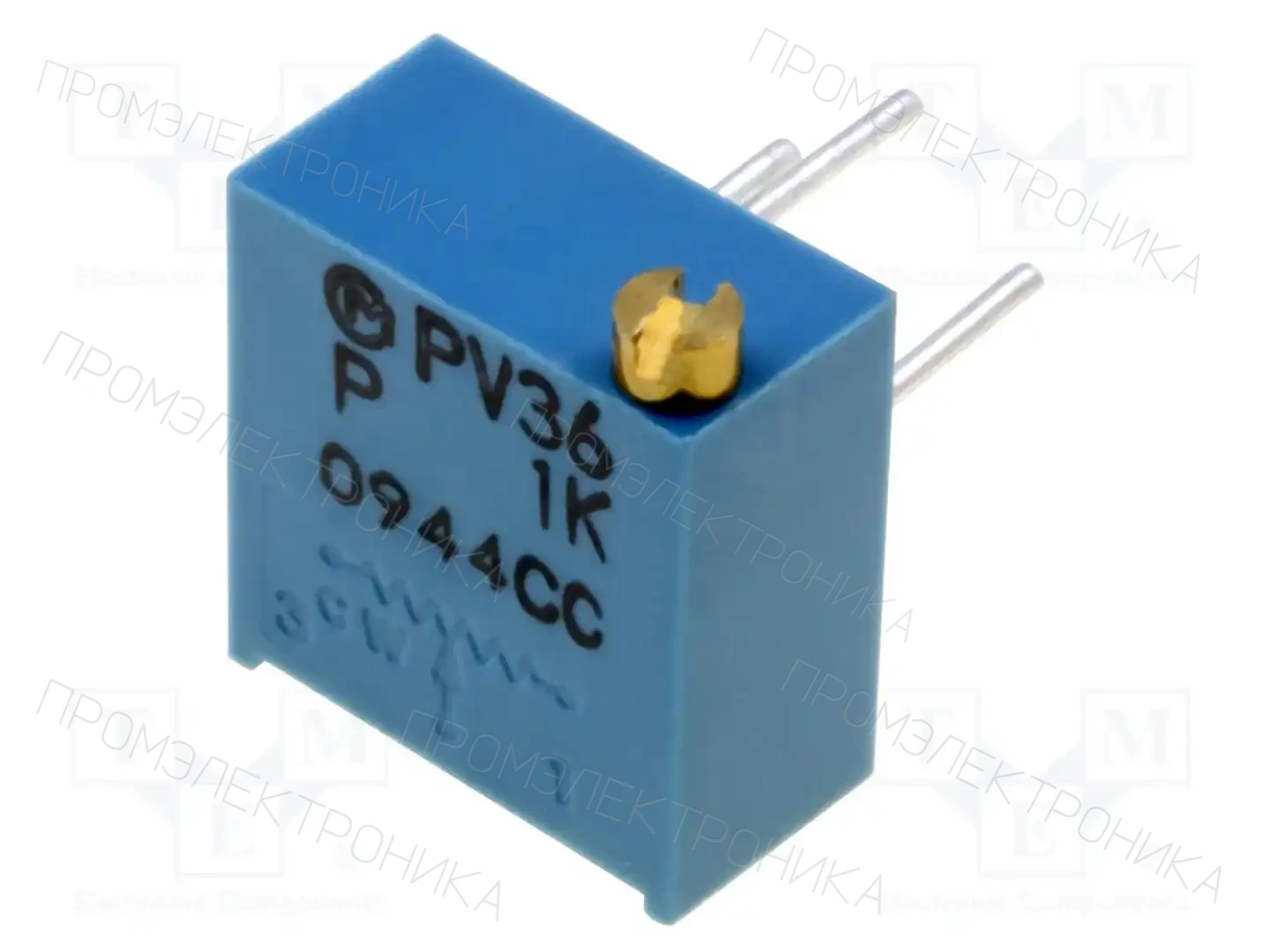 BOURNS PV36P102C01B00 — Потенциометры THT многооборотные 3/8 дм