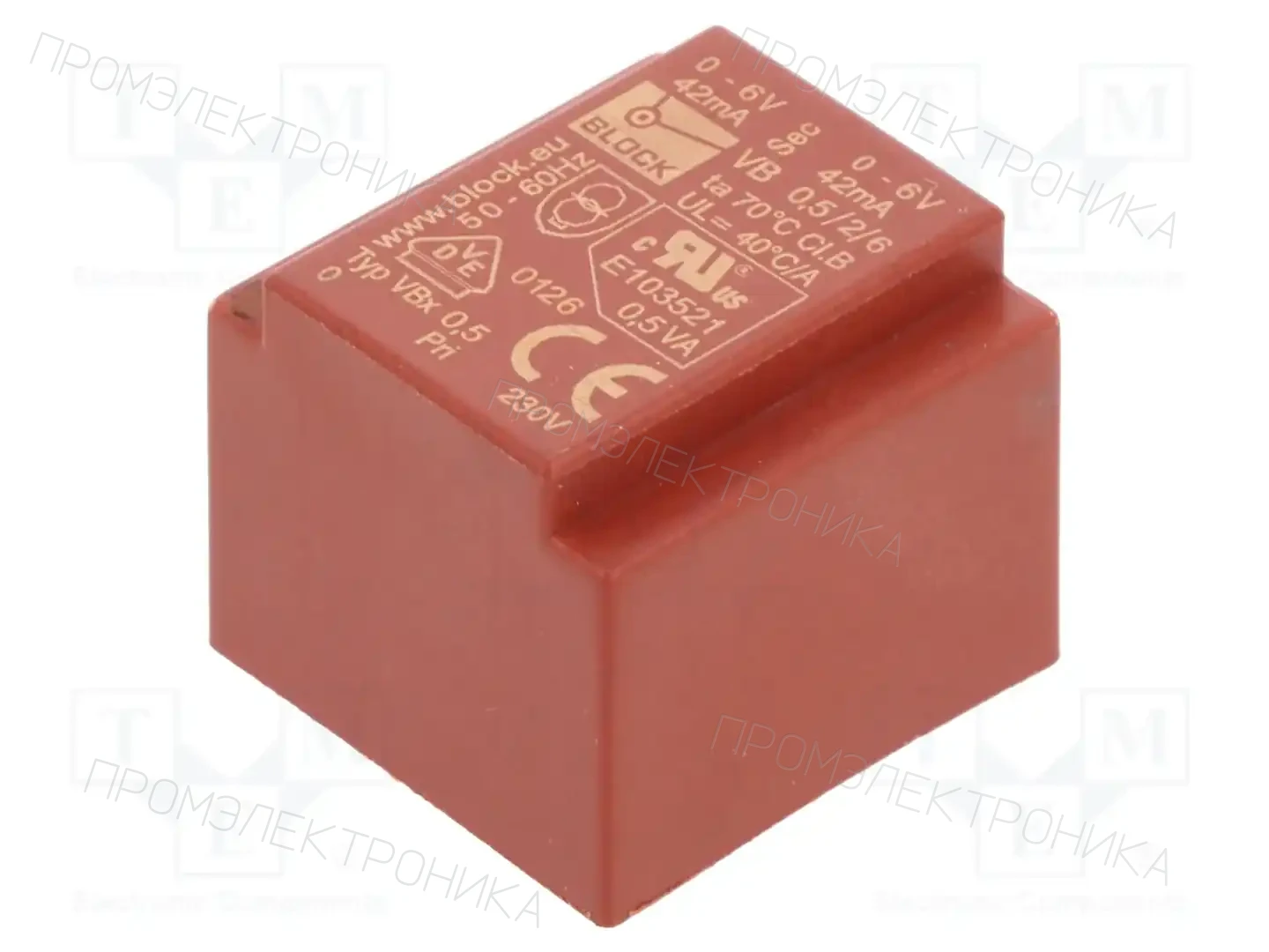 BLOCK VB 0,5/2/6 — Трансформаторы PCB