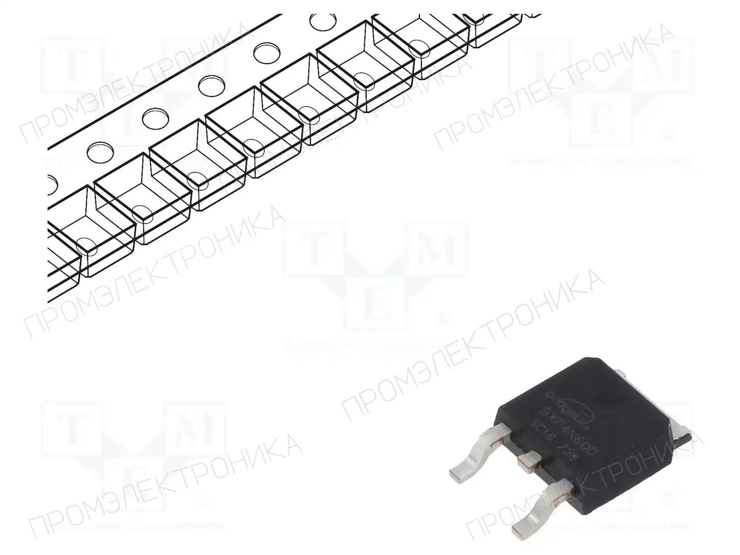 BRIDGELUX BXP4N60D — Транзисторы с каналом N SMD