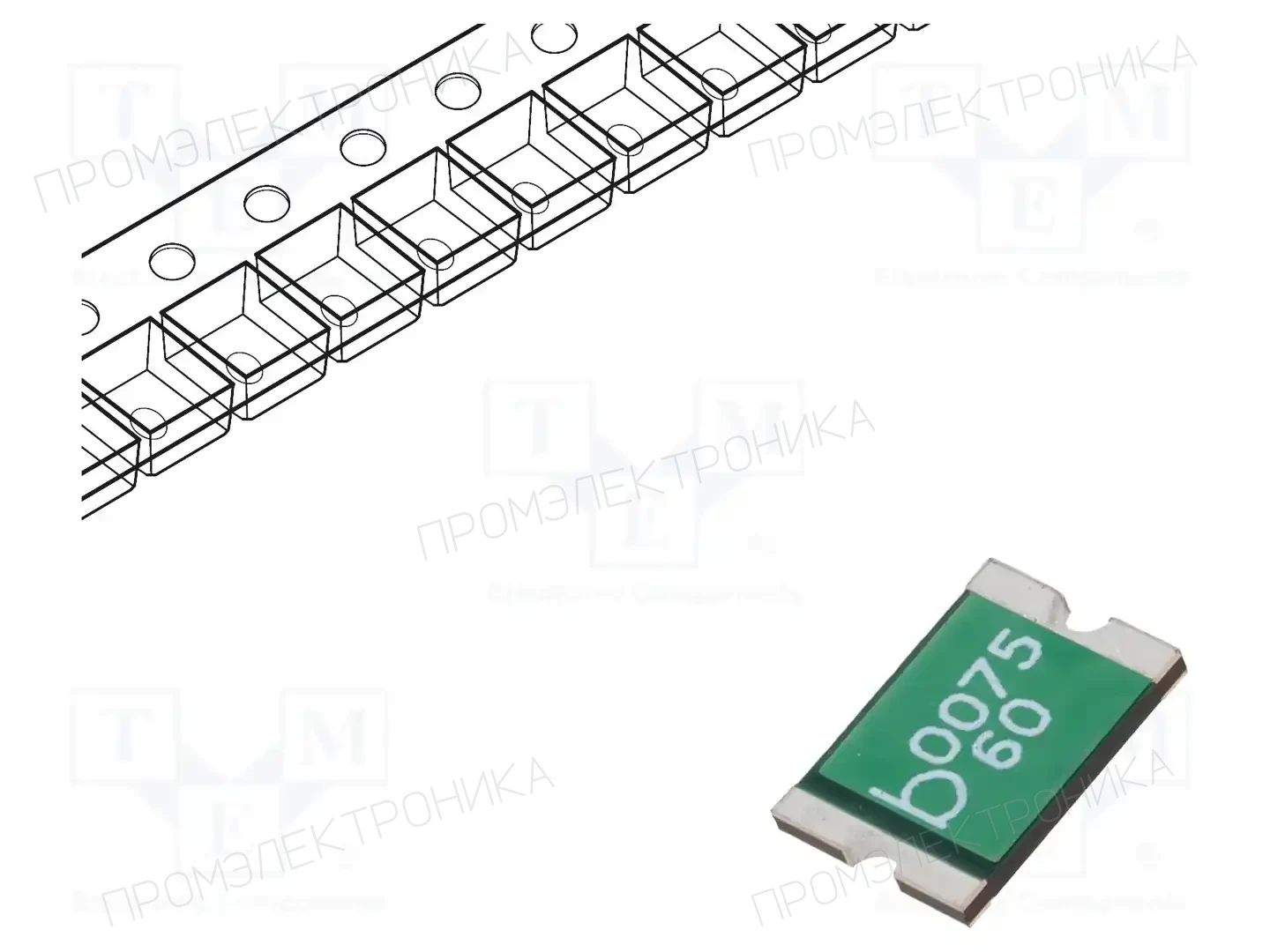 BEL FUSE 0ZCF0075AF2C — Предохранители полимерные SMD