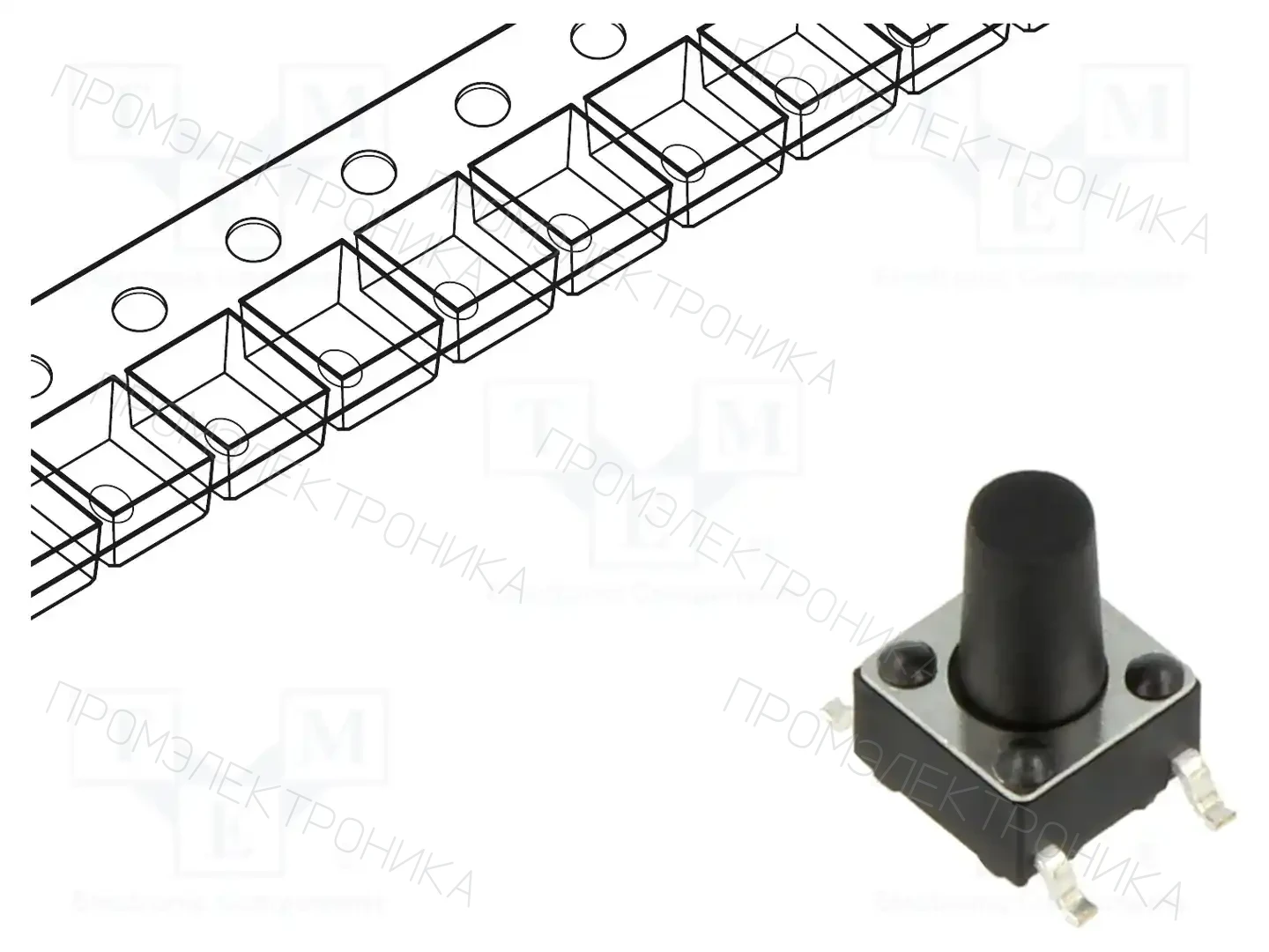 CONNFLY DS1042-03-114KKR25010 — Микропереключатели TACT