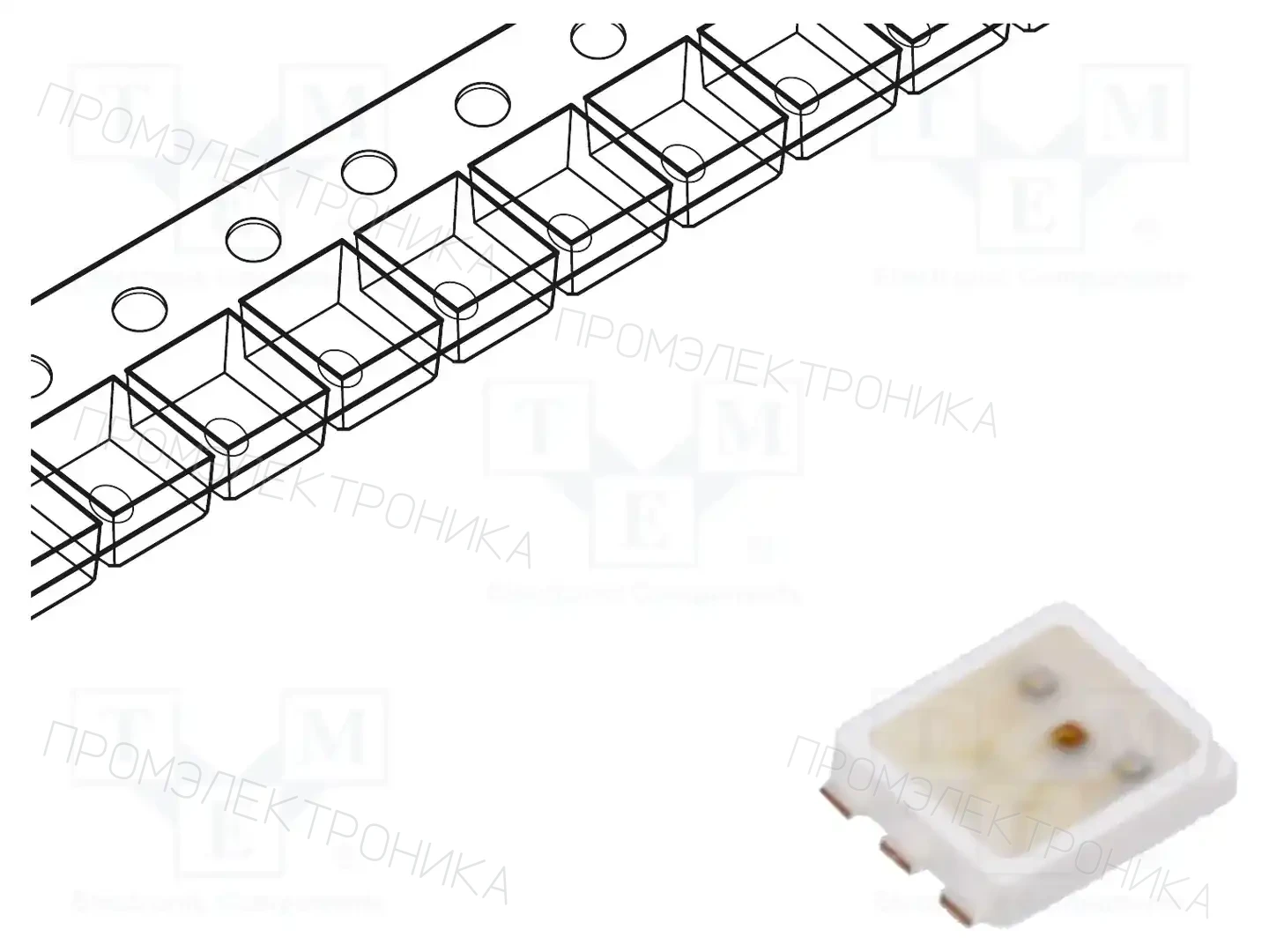 ROHM SEMICONDUCTOR SMLVN6RGB1U1 — Светодиоды SMD цветные