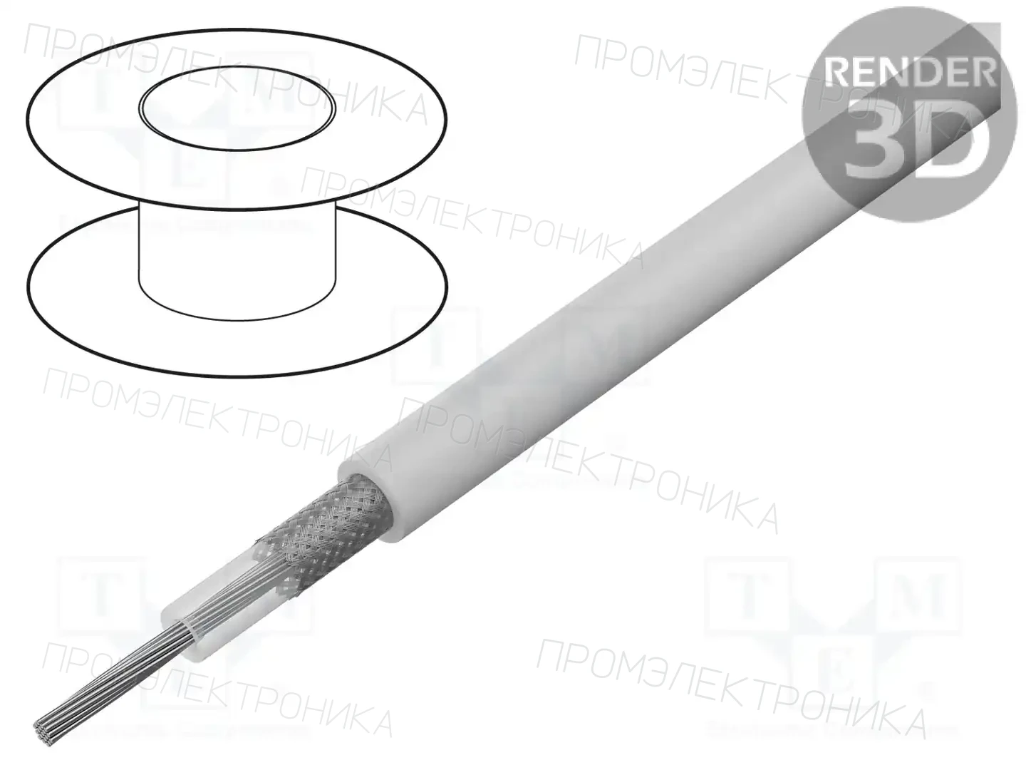 ALPHA WIRE 9188A WH001 — Провода коаксиальные