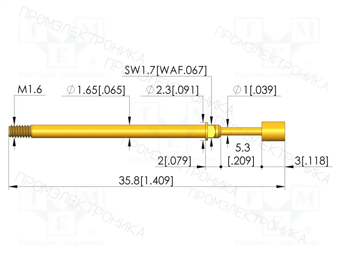 INGUN GKS-112 302 250 A 0602 M — Измерительные щупы