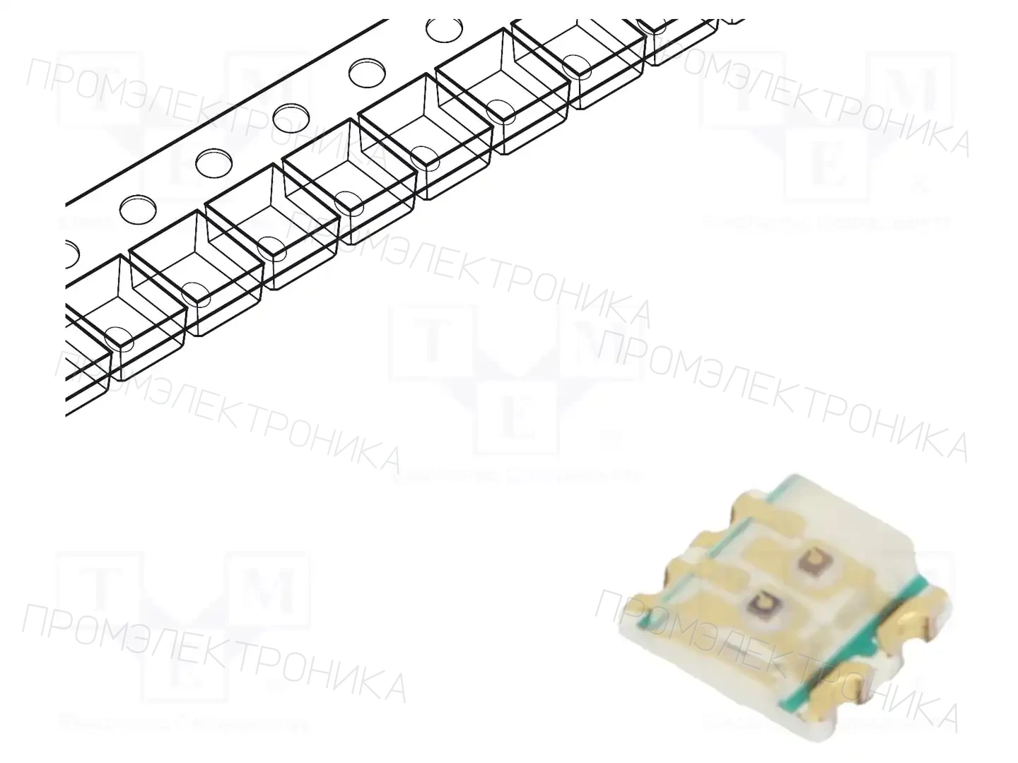 EVERLIGHT 19-223/Y2G6C-A01/2T — Светодиоды SMD цветные