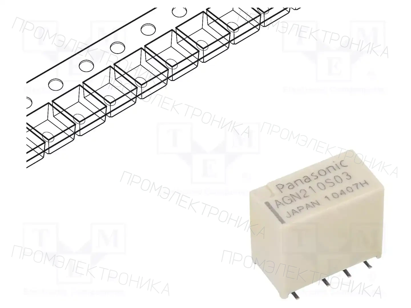 PANASONIC AGN210S03ZJ — Реле электромагн. миниатюрные
