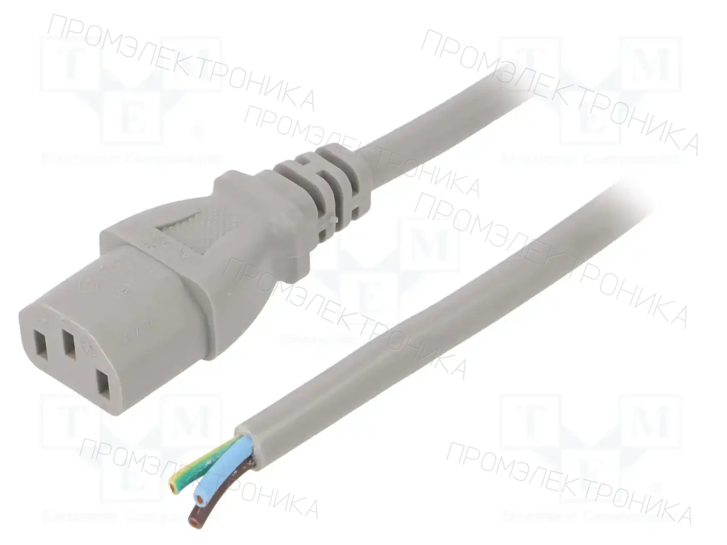 LIAN DUNG LT-501 H05VV-F 1.0/3C GRY 5M END — Кабели питания компьютерные и универс