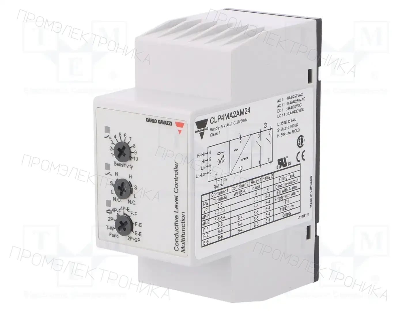 CARLO GAVAZZI CLP4MA2AM24 — Контрольные реле