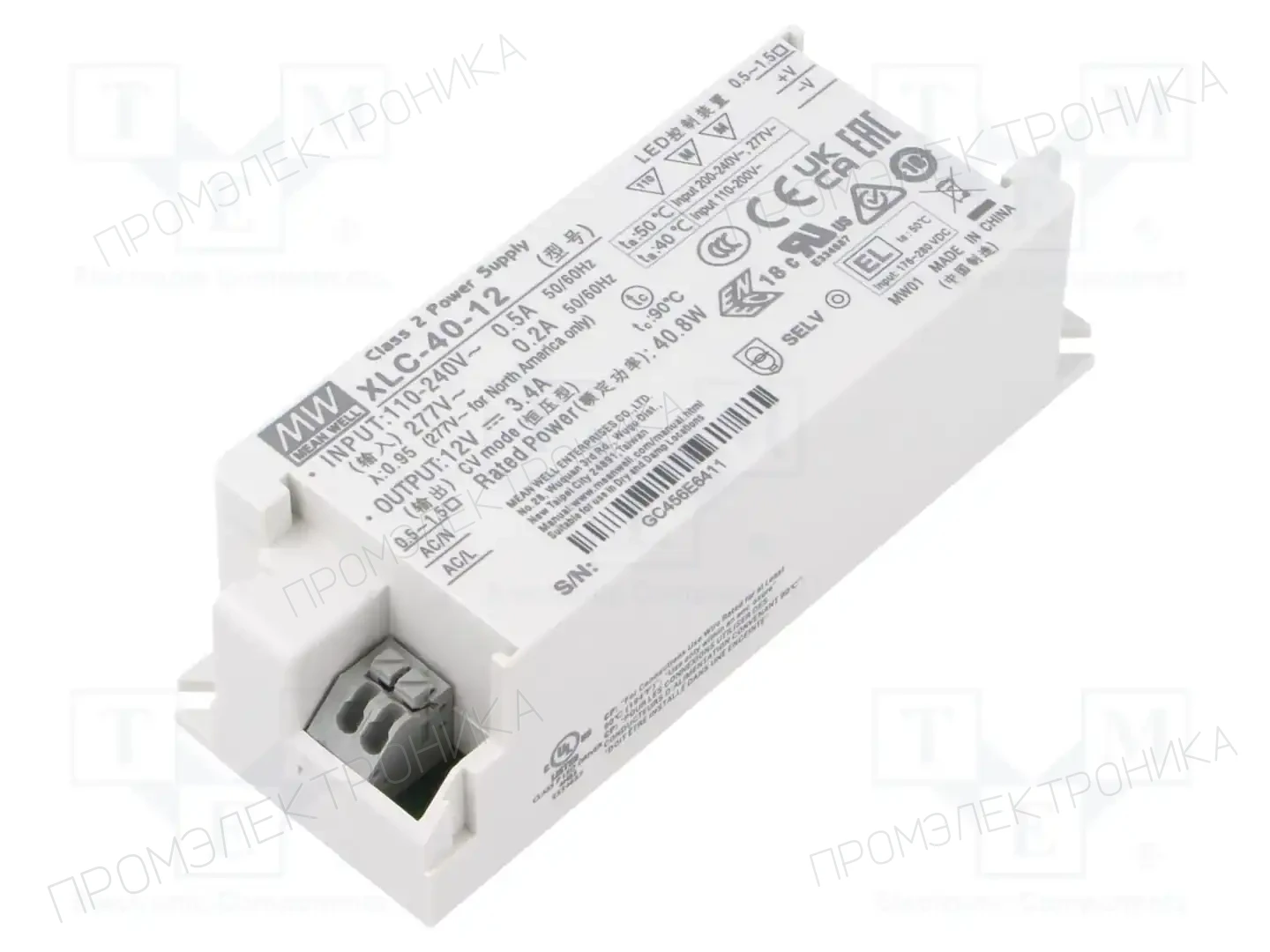 MEAN WELL XLC-40-12 — Блоки питания для LED