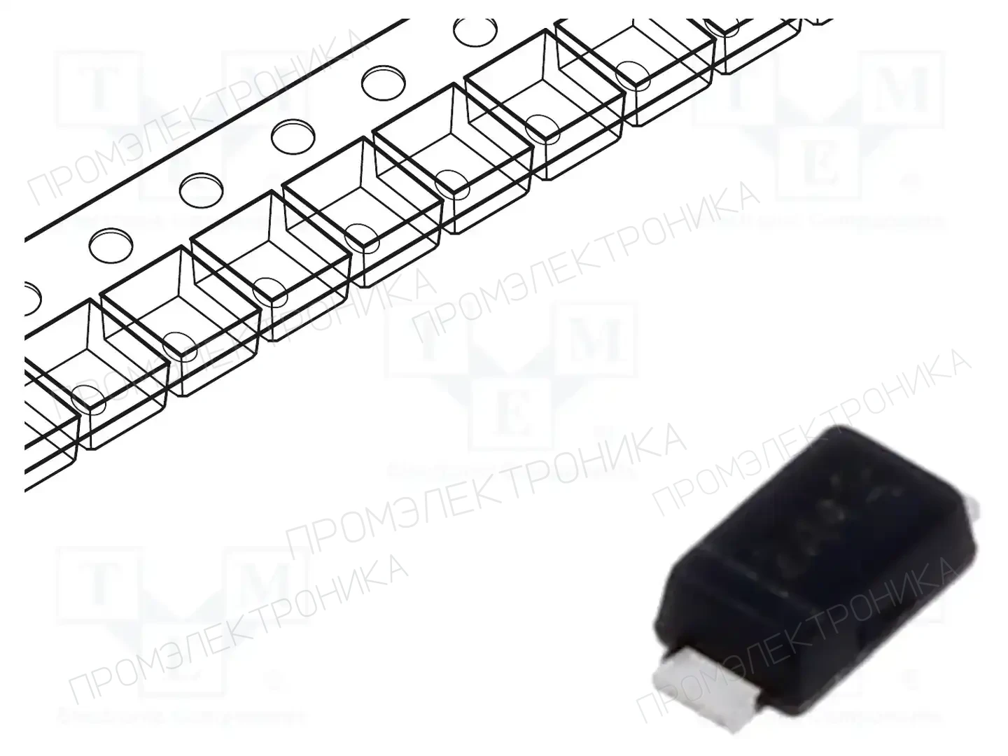 DIODES INCORPORATED SBR2A40P1-7 — Диоды Шотки SMD