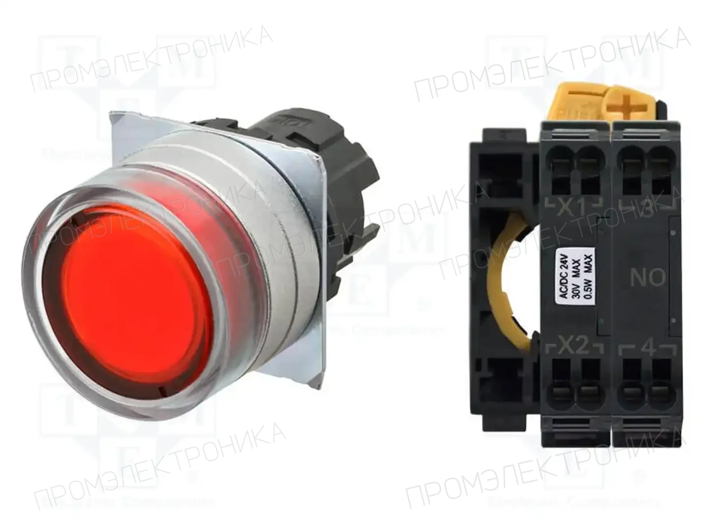 OMRON A22NL-MGM-TRA-P100-RC — Переключатели панельные стандартные 22мм