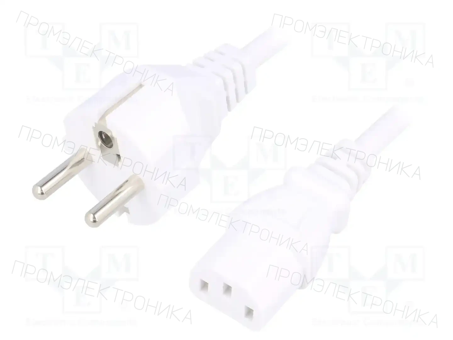 LIAN DUNG LT-312+501 H05VV-F 3X0.75 WHT 1.5M — Кабели питания компьютерные и универс