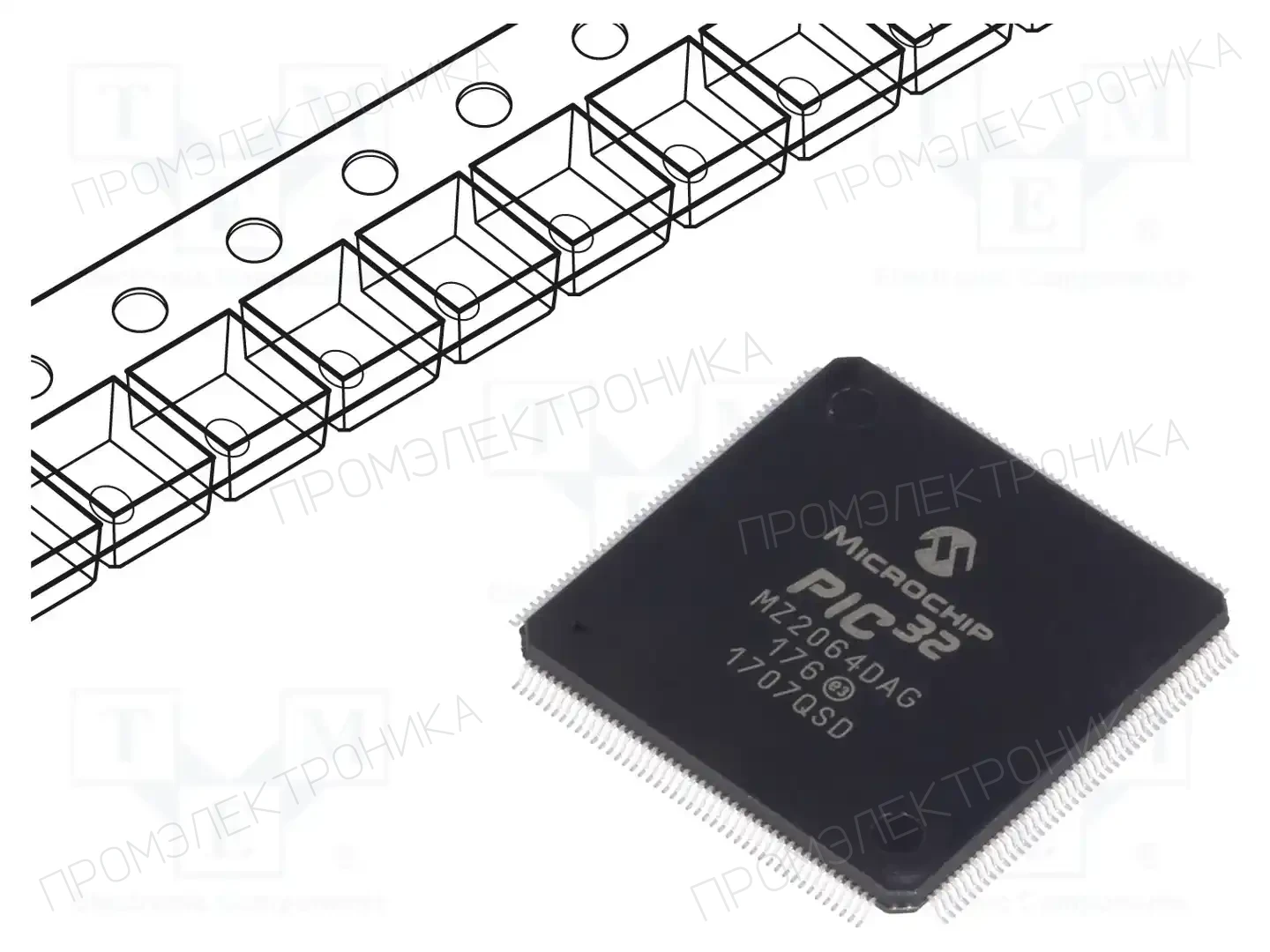 Microchip Technology PIC32MZ2064DAG176-I/2J — Линейка PIC32 32-bit