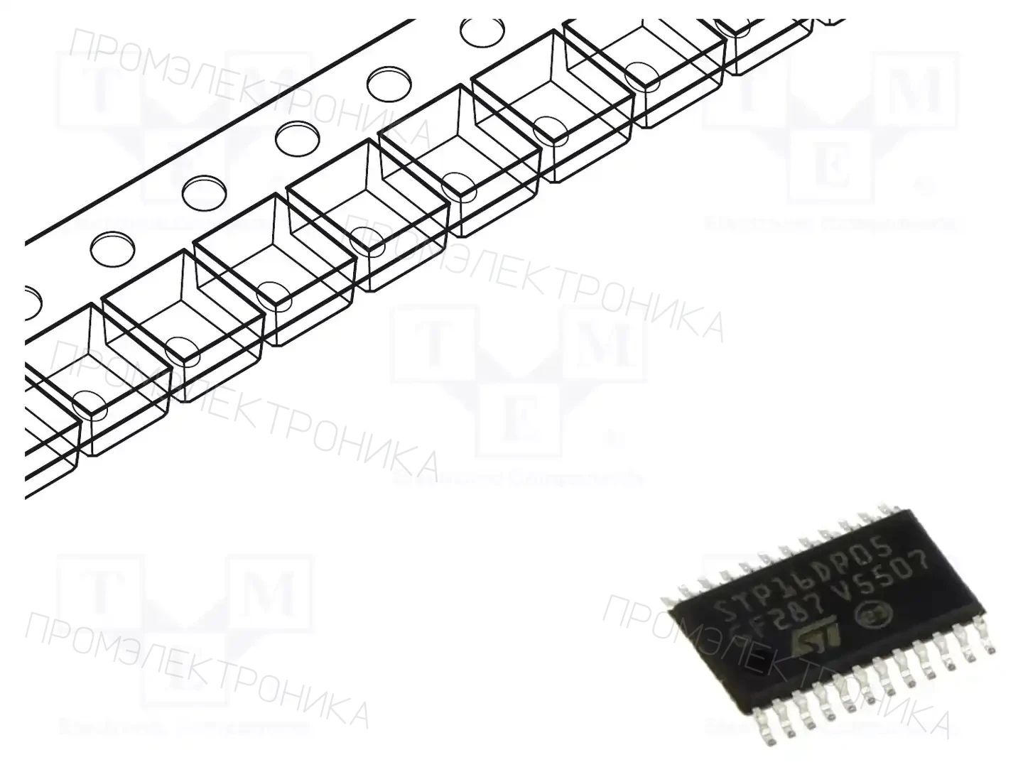 STMicroelectronics STP16DP05TTR — Светодиодные драйверы