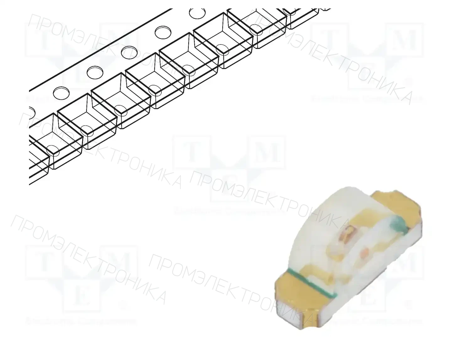 BROADCOM (AVAGO) HSMD-C110 — Светодиоды SMD цветные