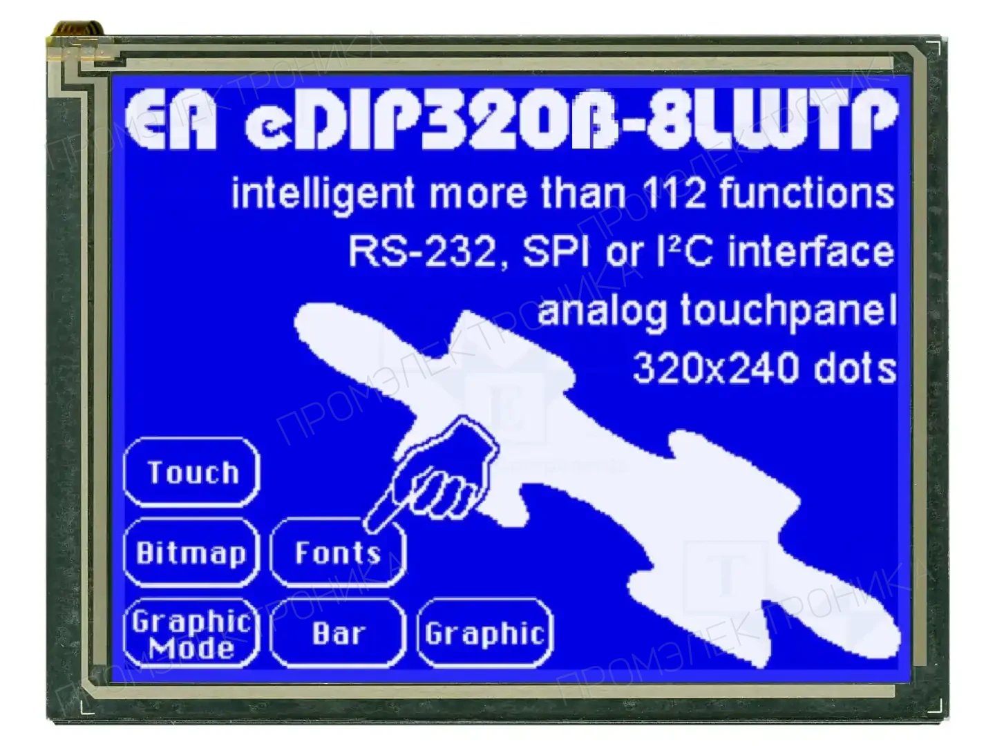 DISPLAY VISIONS EA EDIP320B-8LWTP — Интеллигентные дисплеи