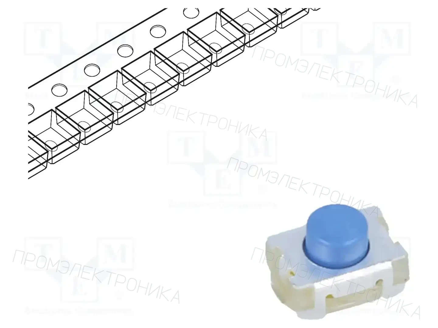 C&K PTS820J25KSMTR LFS — Микропереключатели TACT