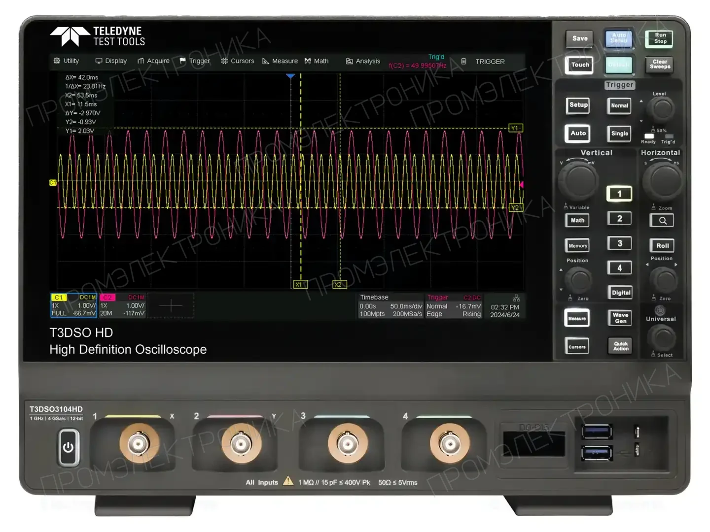 TELEDYNE LECROY T3DSO3024HD PROMO1 — Осциллоскопы цифровые