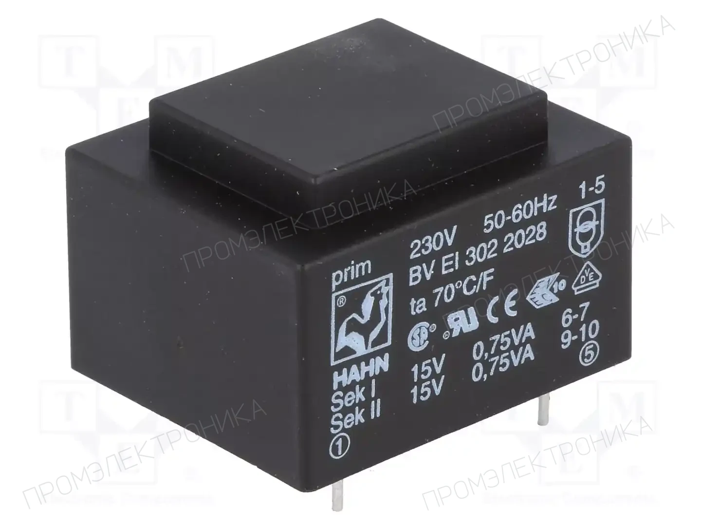 HAHN BV EI 302 2028 — Трансформаторы PCB