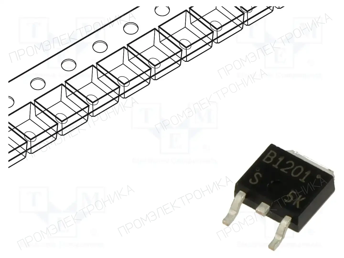 onsemi 2SB1201S-TL-E — Транзисторы PNP SMD