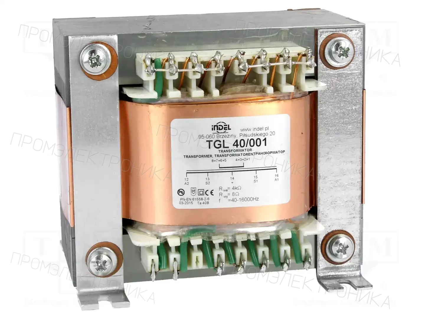 INDEL TGL 40/001 — Трансформаторы с креплением