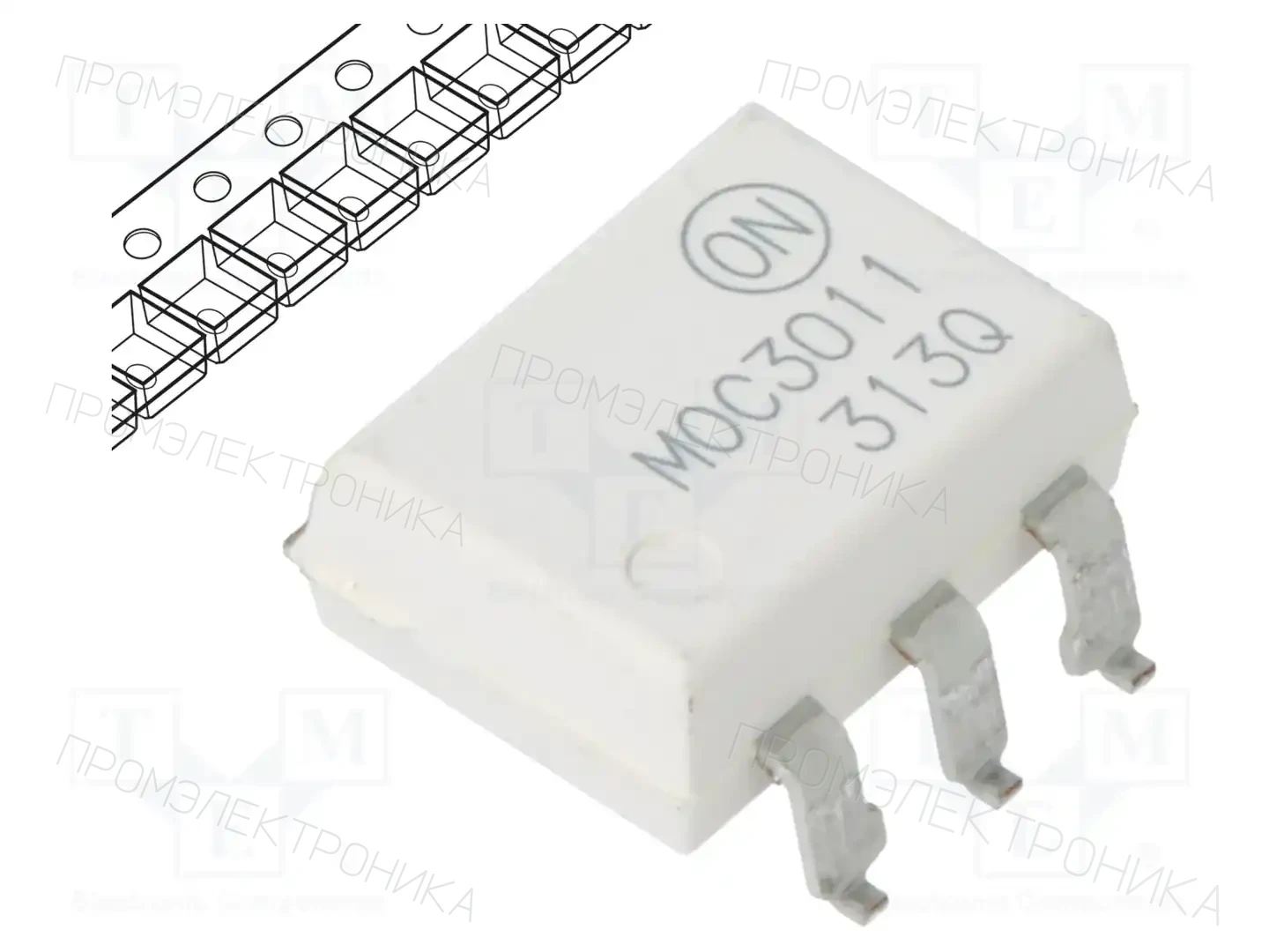 onsemi MOC3011SR2M — Оптотриаки
