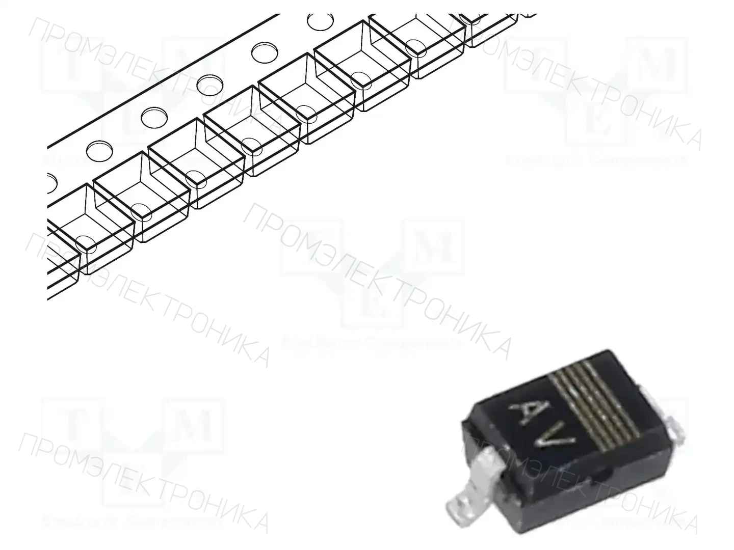 NEXPERIA PESD5V0S1UA,115 — Диоды TVS SMD однонаправленные