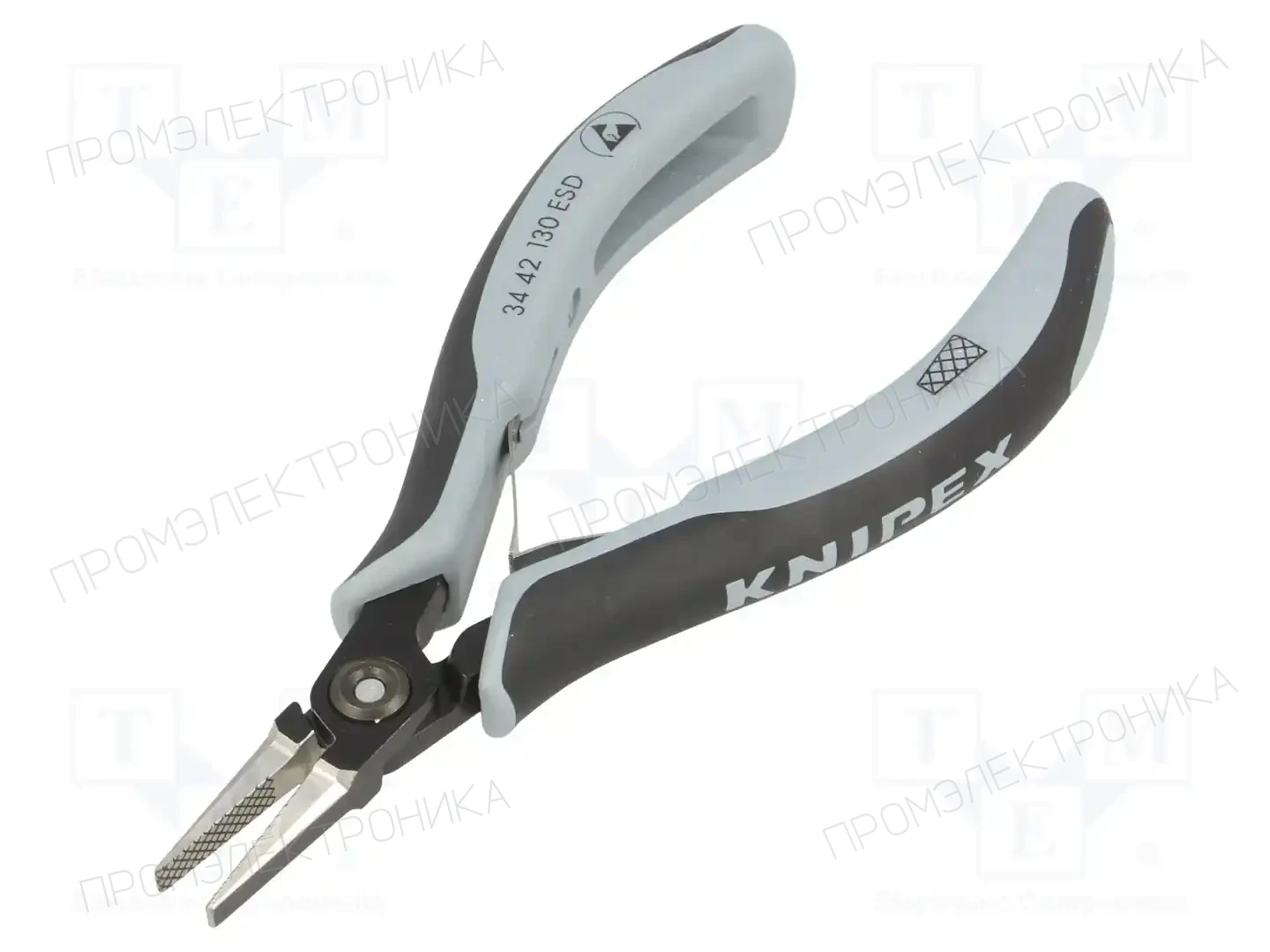 KNIPEX 34 42 130 ESD — Клещи-кусачки плоские и полукруглые