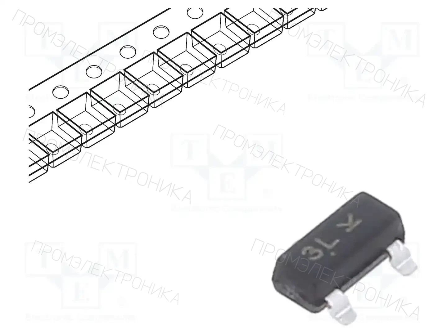 onsemi BC858CLT1G — Транзисторы PNP SMD