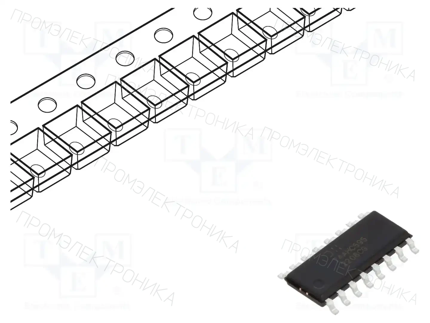 DIODES INCORPORATED 74AHC595S16-13 — Сдвигающие регистры