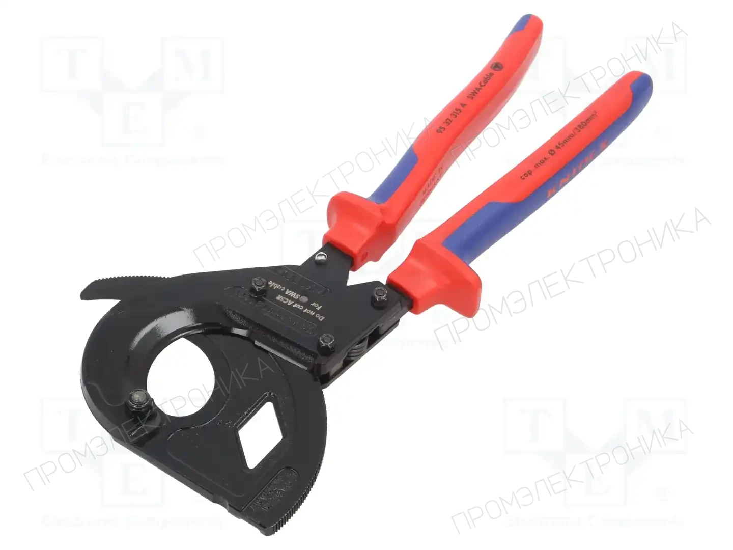 KNIPEX 95 32 315 A — Ножницы для кабелей и стальных тросов