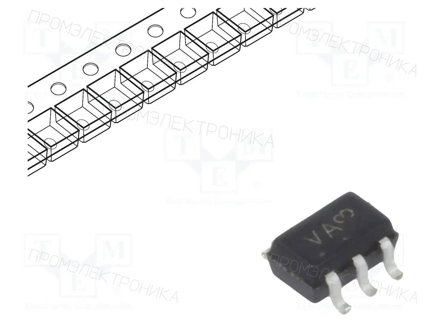 onsemi MC74VHC1G14DFT2G — Ворота, инверторы