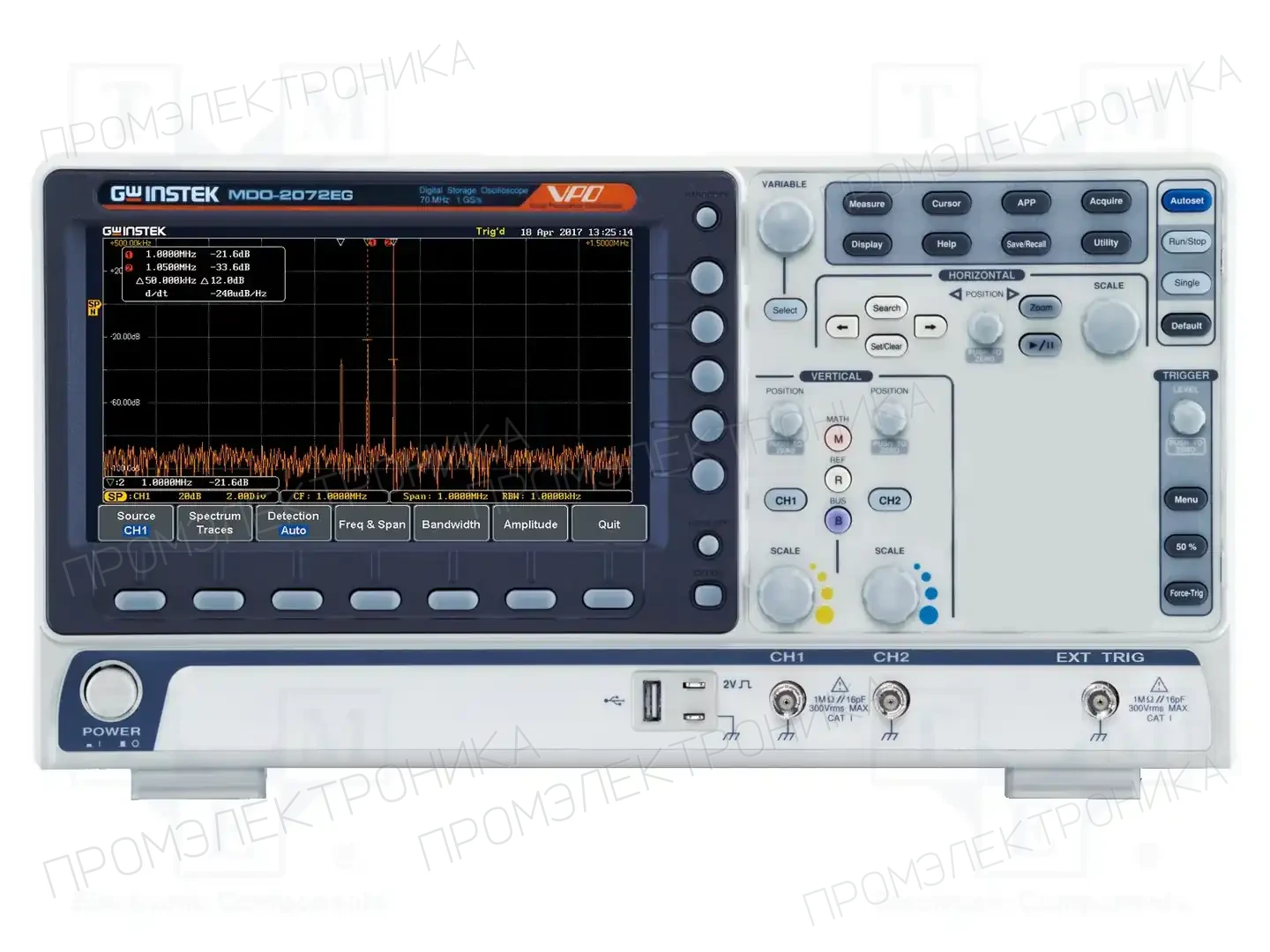 GW INSTEK MDO-2072EG — Осциллоскопы цифровые