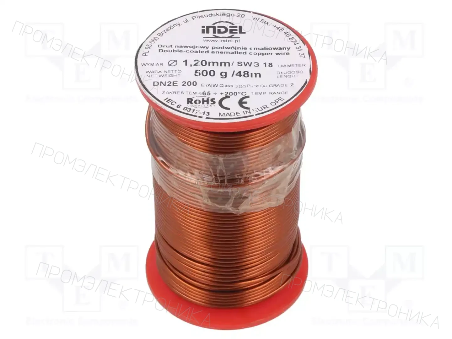 INDEL DN2E1,20-500G — Проволока обмоточная