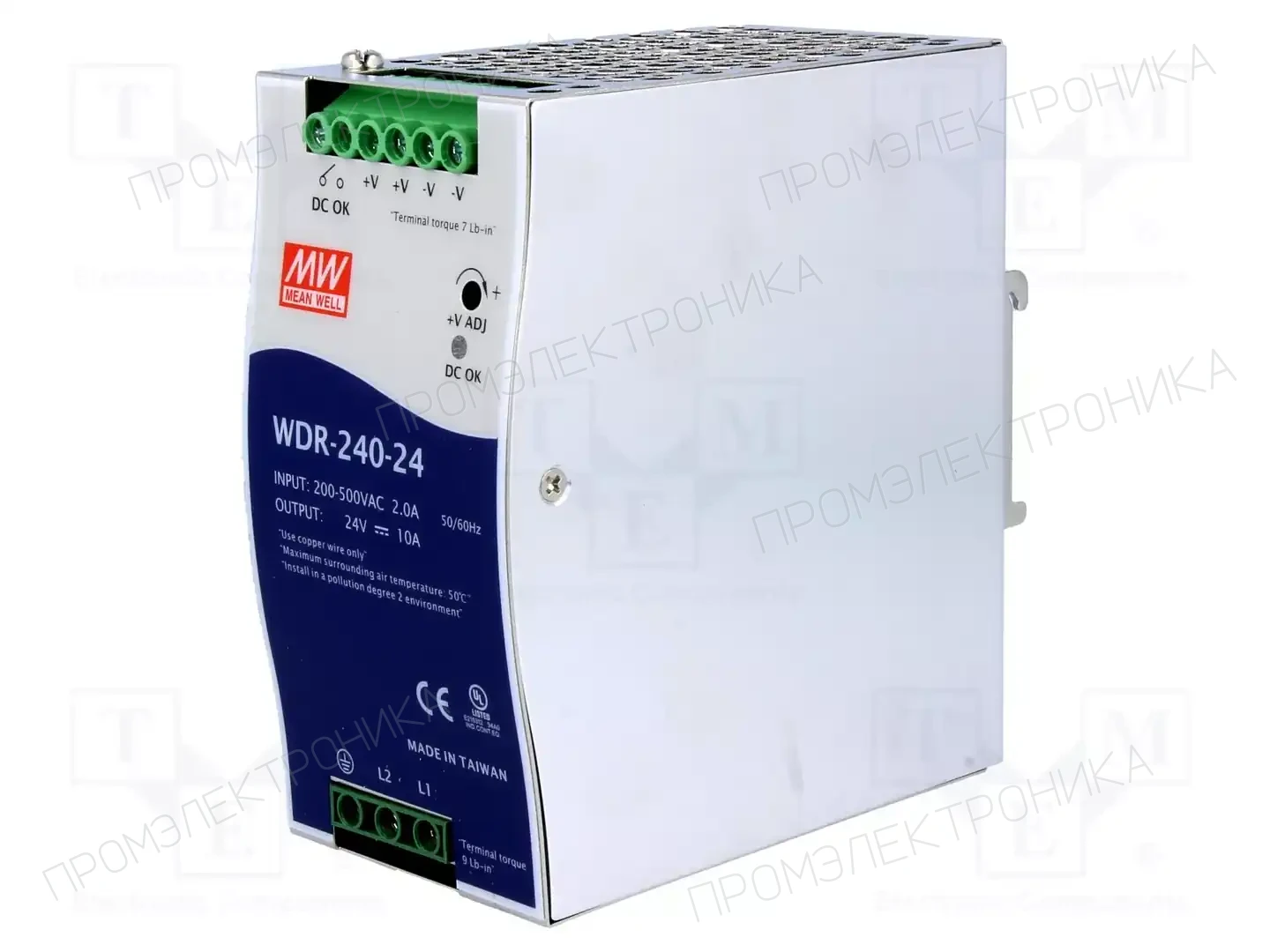MEAN WELL WDR-240-24 — Блоки питания на DIN-рейку