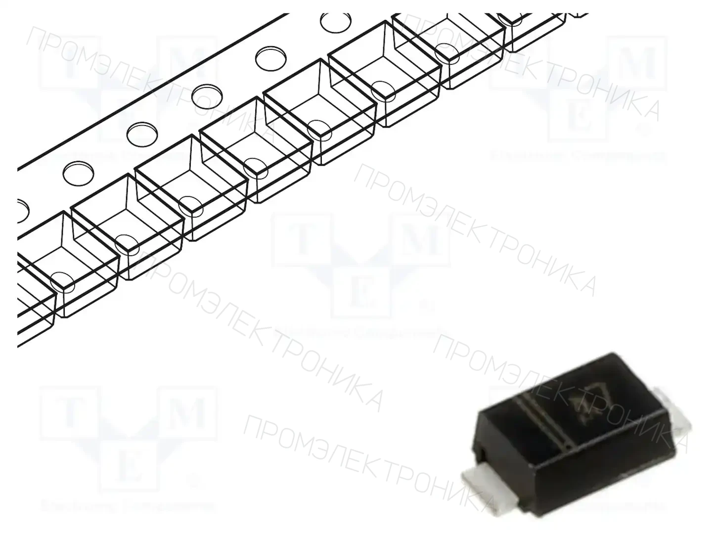 SMC DIODE SOLUTIONS 1N4007FLTR — Универсальные диоды SMD