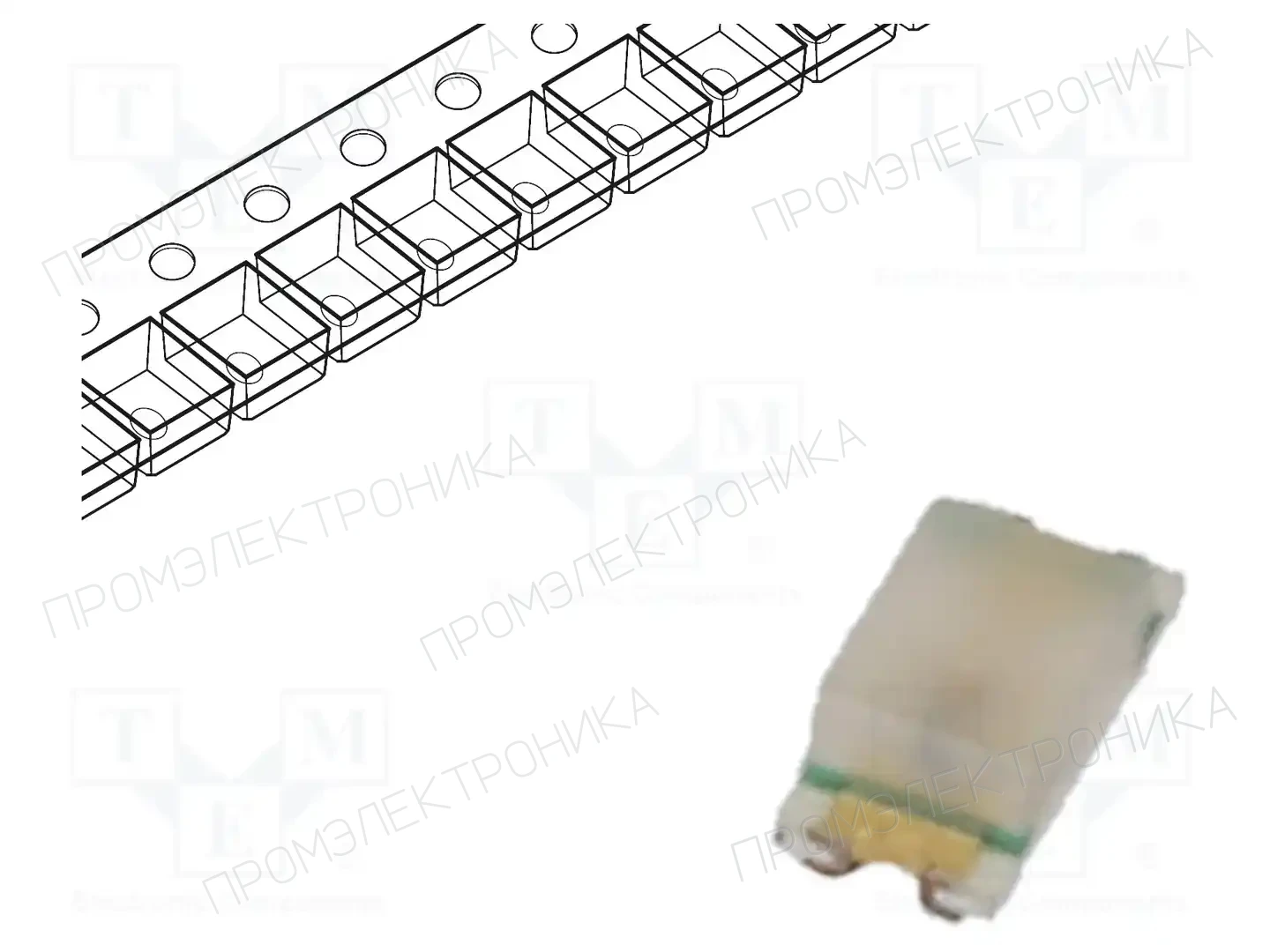 ROHM SEMICONDUCTOR SML-D12U8WT86C — Светодиоды SMD цветные