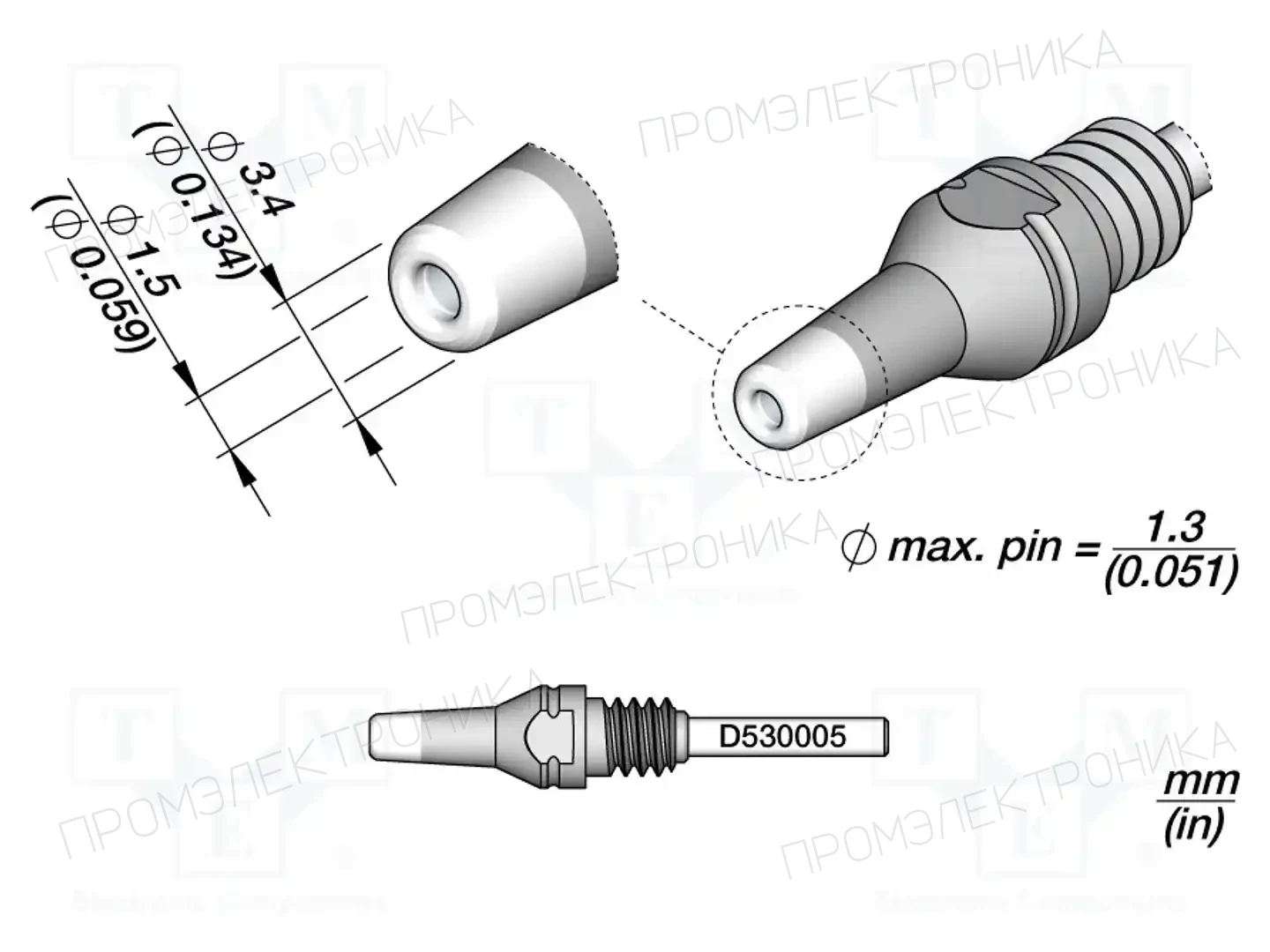 JBC TOOLS D530005 — Распаечные жала