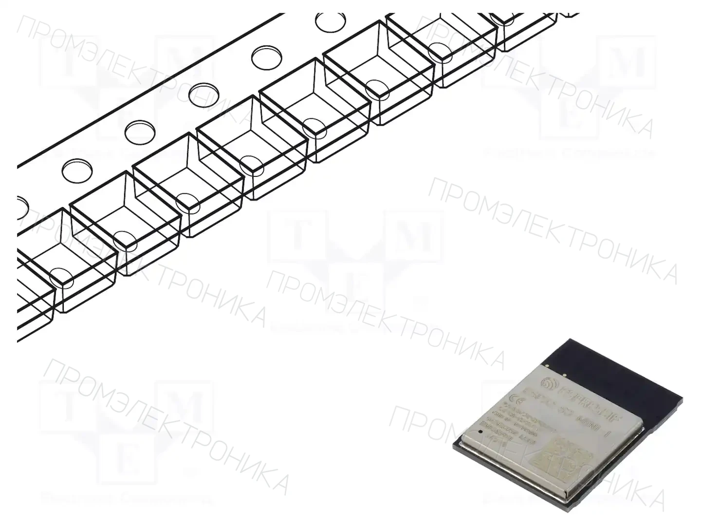 ESPRESSIF ESP32-S3-MINI-1-N8 — Модули IoT (WiFi/Bluetooth)