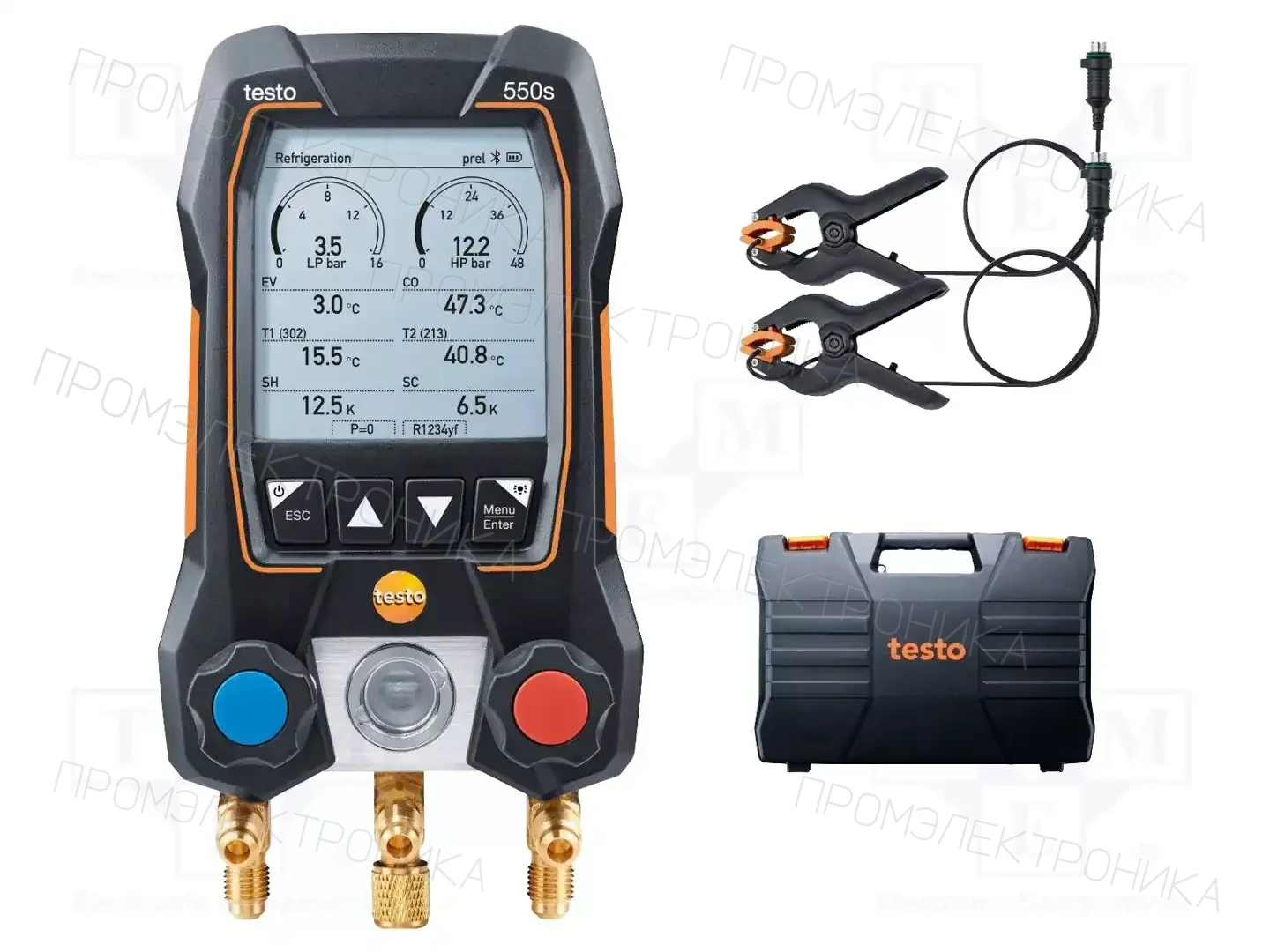 TESTO TESTO 550S ZESTAW BASIC — Измерители условий окруж. среды - остал. 550S ZESTAW BASIC