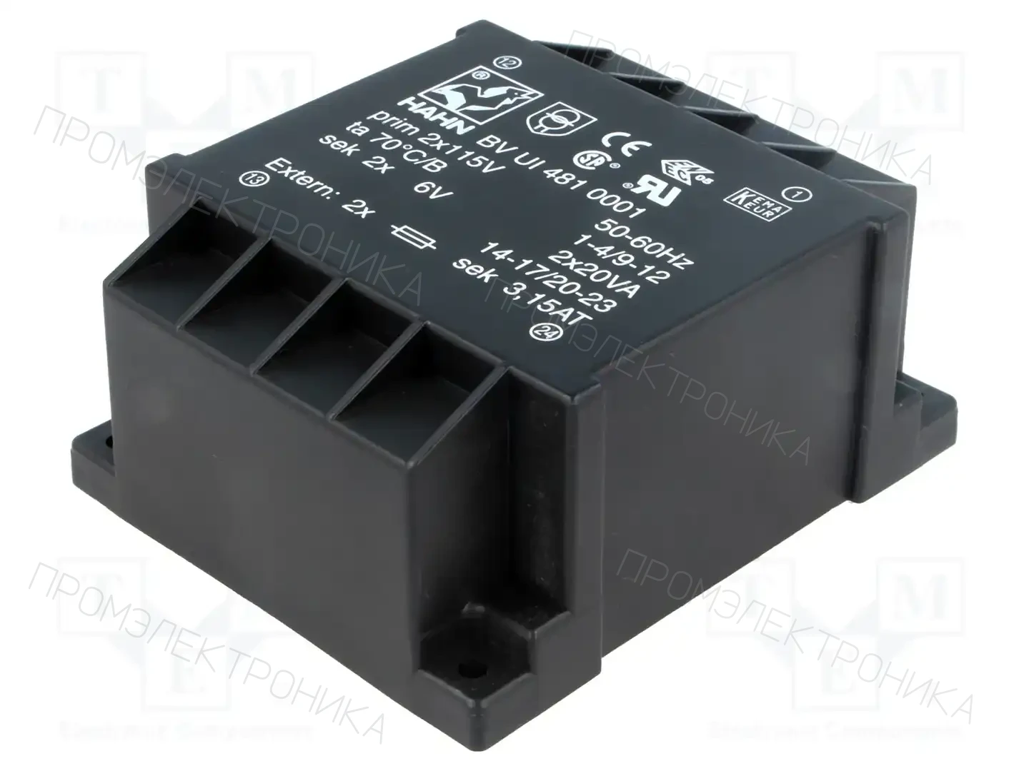 HAHN BV UI 481 0001 — Трансформаторы PCB