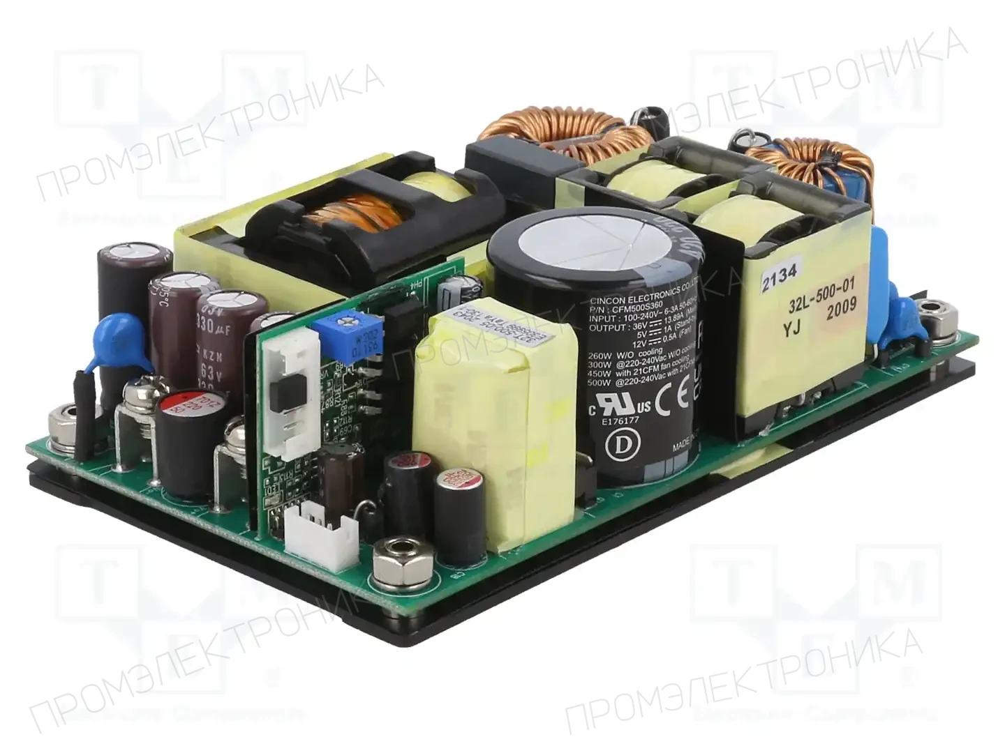 CINCON CFM500S360 — Открытые блоки питания